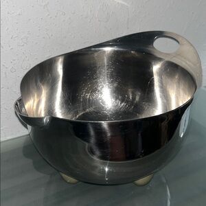 Vintage Michael Graves footed mixing bowl SS 1985